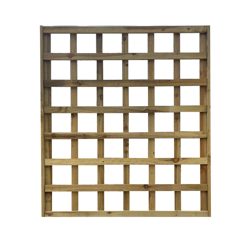 Square timber trellis panel