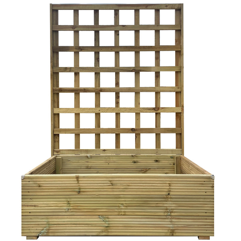 Deluxe Decking Planter With Trellis
