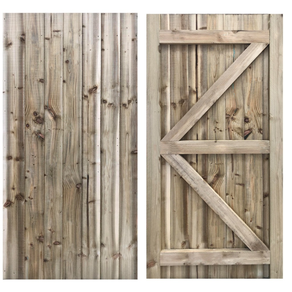 Handmade Featheredge side Gate made from a Pressure Treated Softwood timber