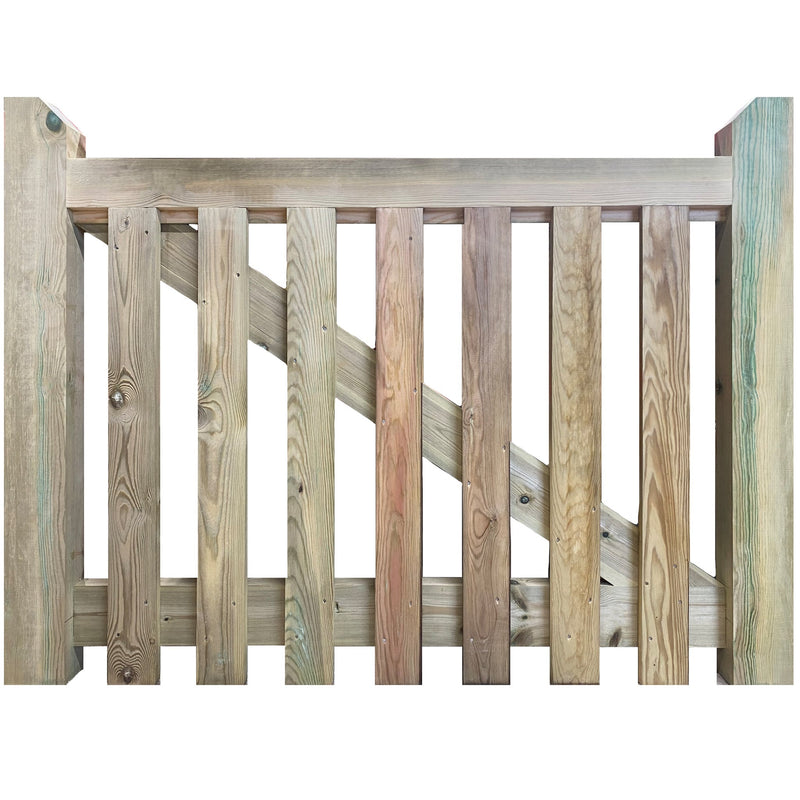 Pressure Treated Salcombe Mortise and Tenon Planed Softwood timber Single Gate