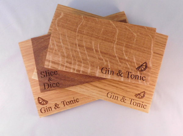 Personalised Hardwood Etched Cutting Board