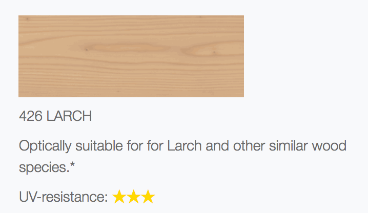 426 Larch UV Protection Oil By OSMO infromation
