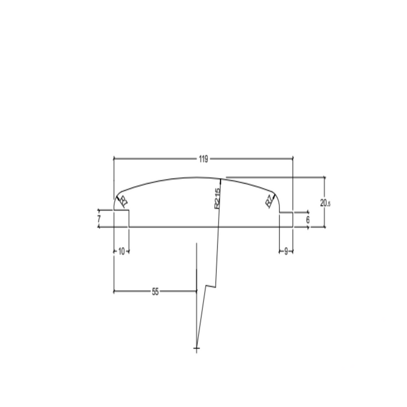 Loglap timber cladding Dimensions