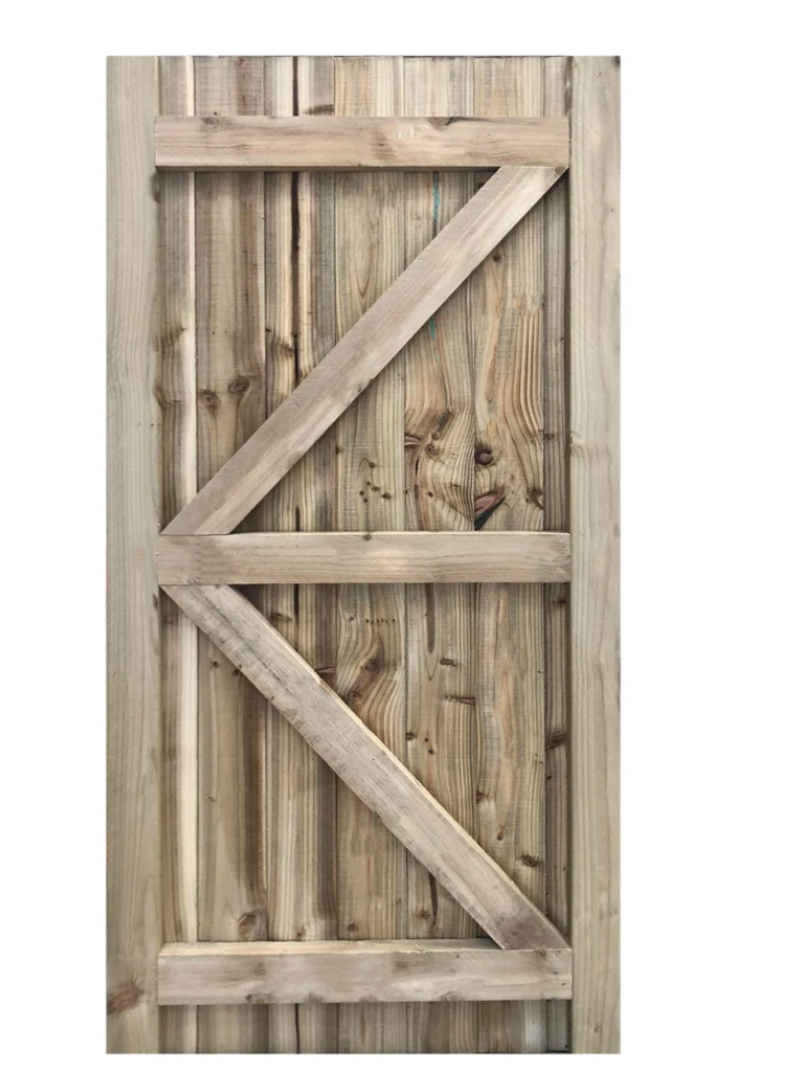 handmade Framed Featheredge Side Gate made from wood