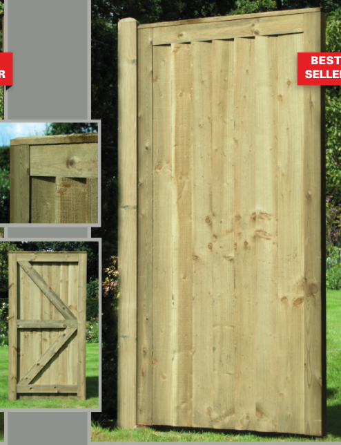 KDM Treated Pedestrian Gate