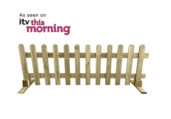 Portable Freestanding Treated Picket Fence Panel