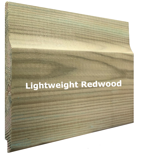 Free 15cm Sample - Shiplap Cladding - lightweight redwood