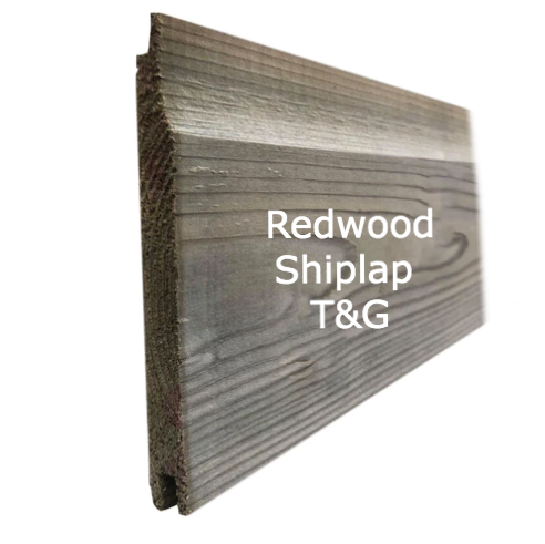 Free 15cm Sample - T&G Cladding - redwood shiplap T and G