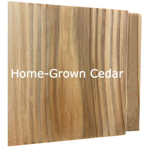 Free 15cm Sample - Shadow Gap Cladding - homegrown cedar