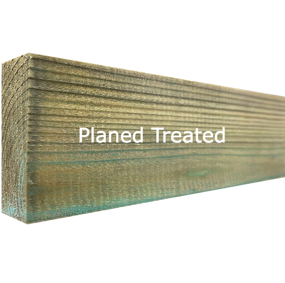 Free 15cm Sample - 4" x 1" Timber - planed treated
