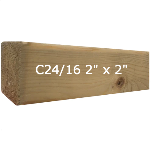 Free 15cm Sample - 2" x 2" Timber - c24/16 