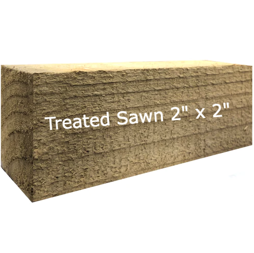 Free 15cm Sample - 2" x 2" Timber - treated sawn