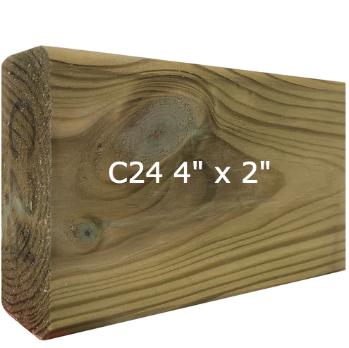 Free 15cm Sample - 4" x 2" Timber - C24