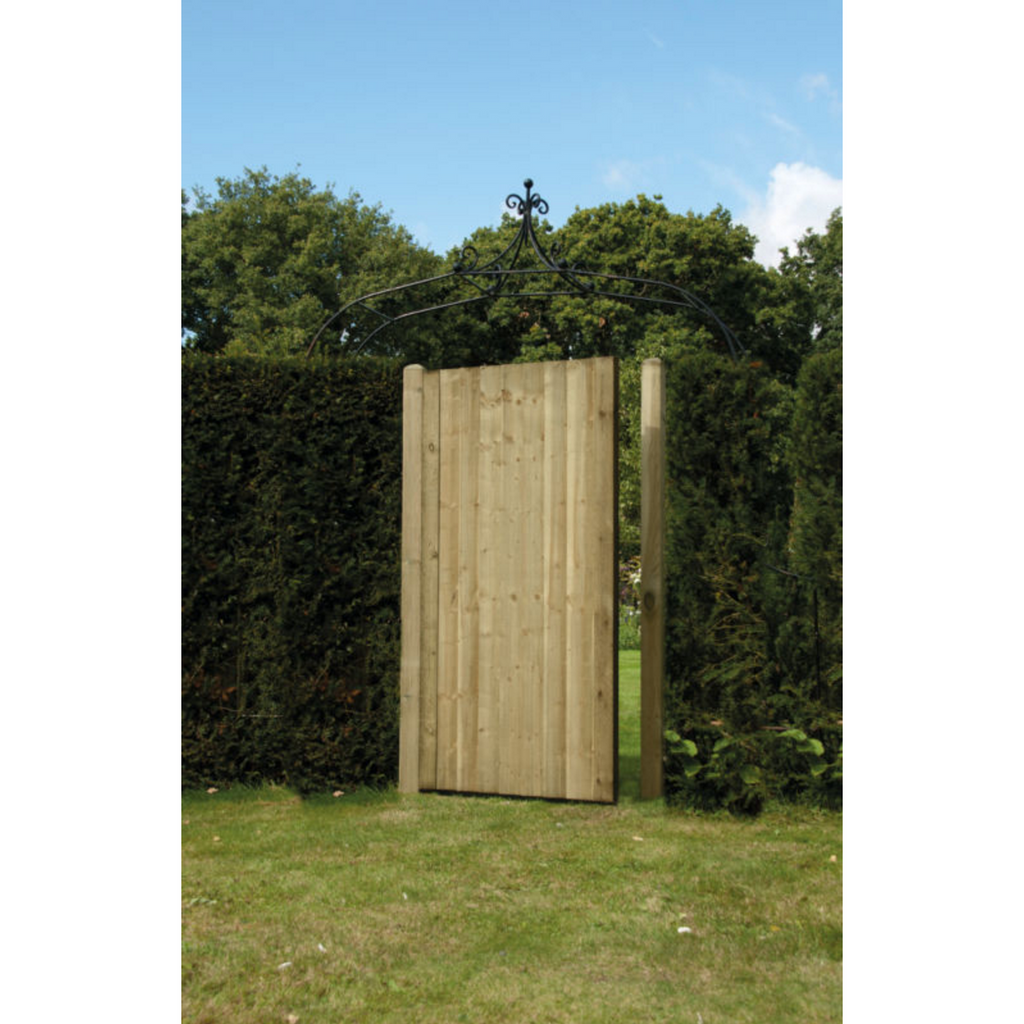 Featheredge timber Garden Gate With Green Treatment