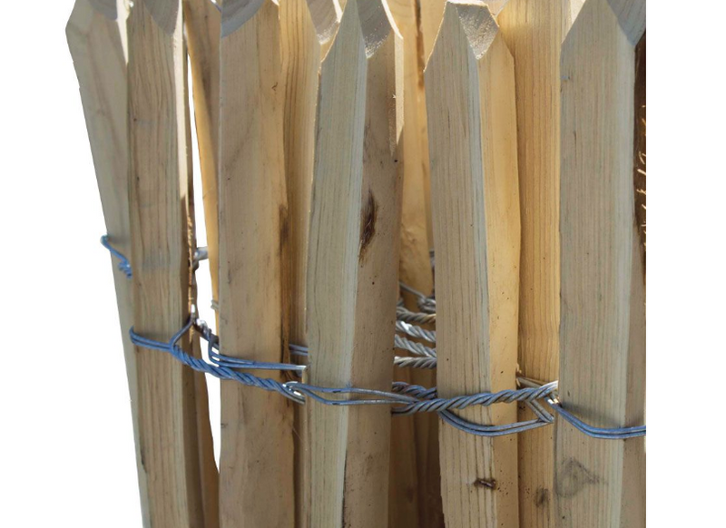 Close up of Chestnut Pale Fencing