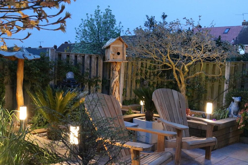 Patio With Ellumiere Garden Lighting