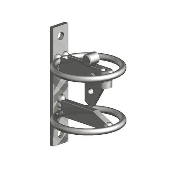 Animal Safety Self Locking Gate Catch Kit in Silver