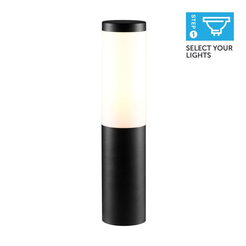 Ellumiere Black Outdoor Bollard Light