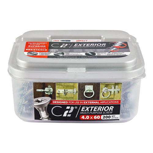 plastic pack of 200 Multi Purpose Countersunk Screws