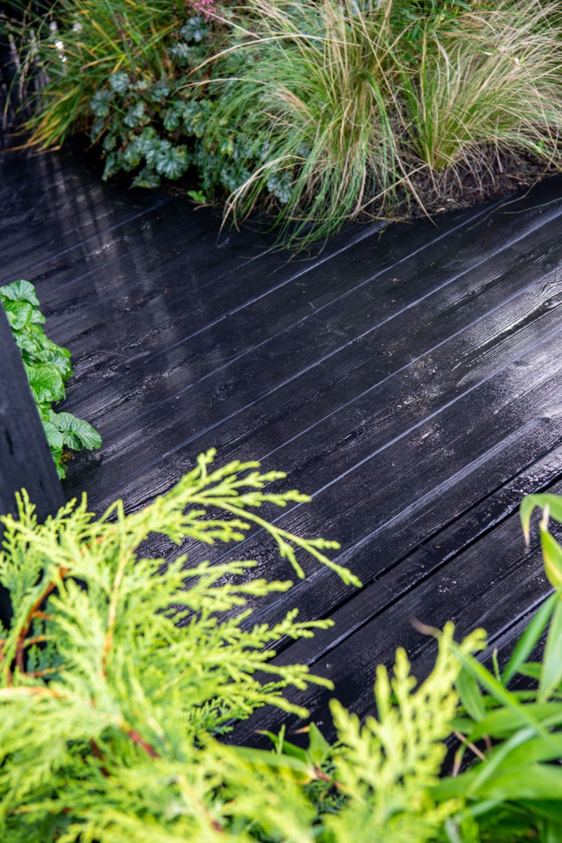 IRO Charcoal Larch Decking Boards