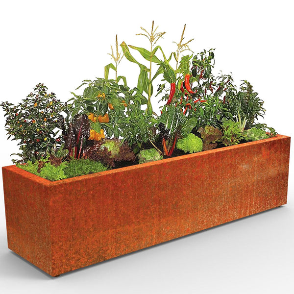 Large Metal Corten Planter