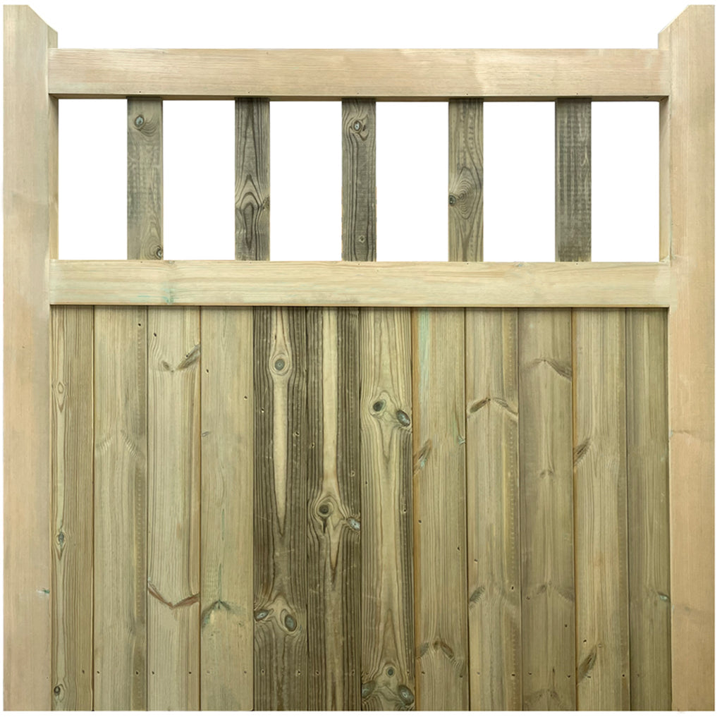 Treated timber Redwood Mortise & Tenon Single Cottage Style Gate