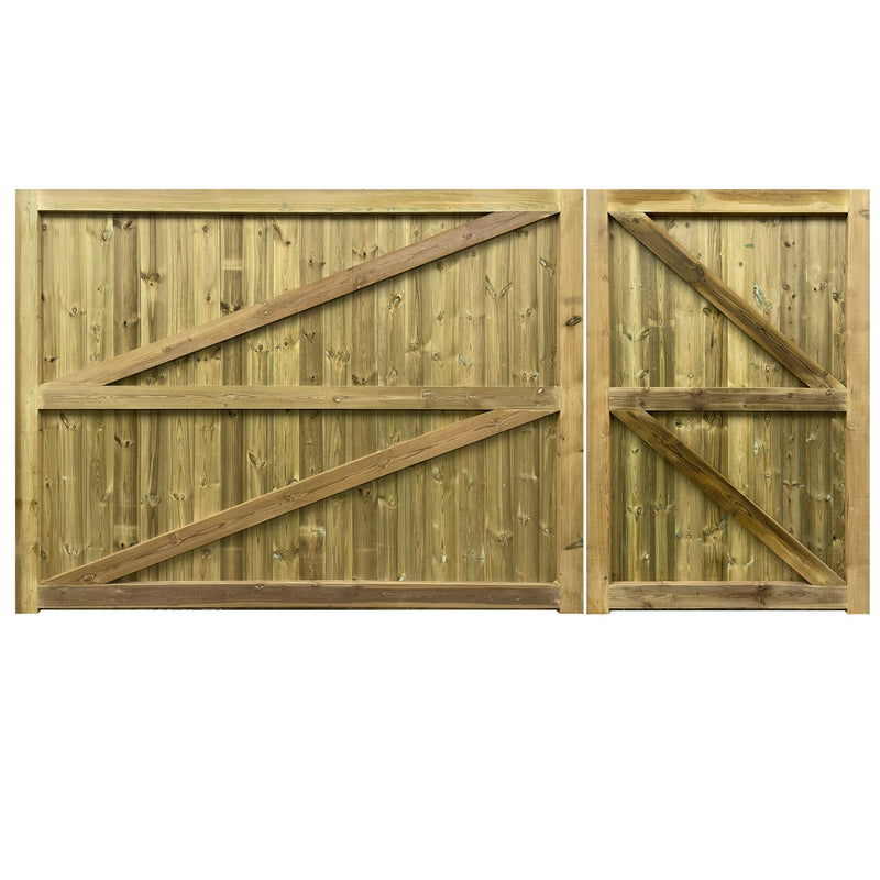 Croyde Mortise & Tenon 3/4 Split T&G Entrance Gate (Pair)