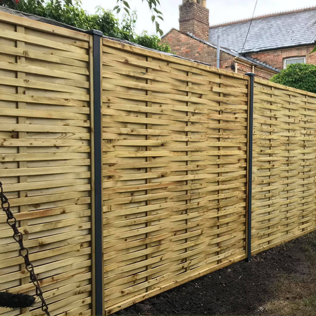 Garden Fence Constructed With Durapost Steel Fence Posts