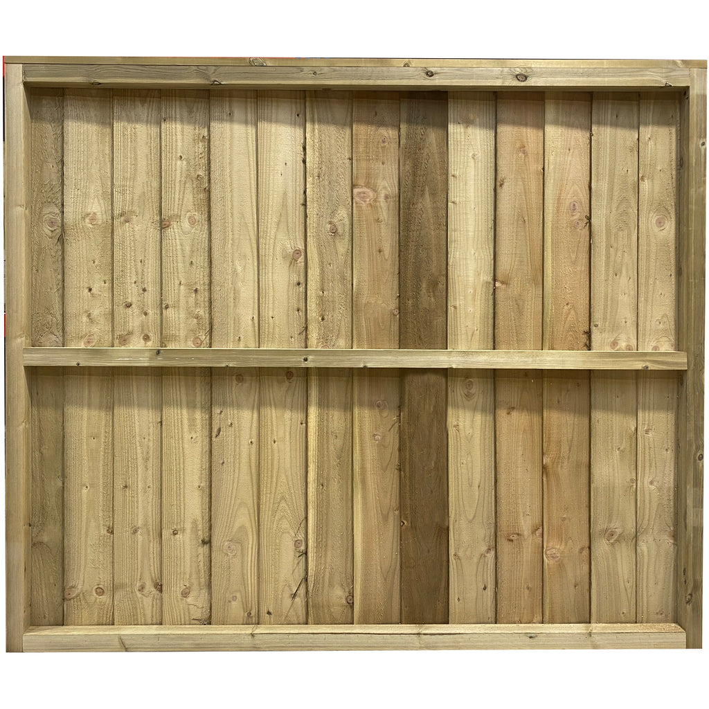 Back of premium featheredge pressure treated timber fence panels