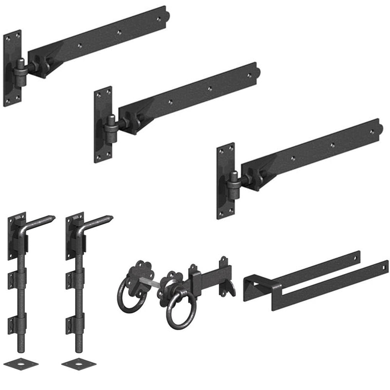 Entrance Gate Ironwork Bundle Epoxy Black or Galvanised (3x 36")