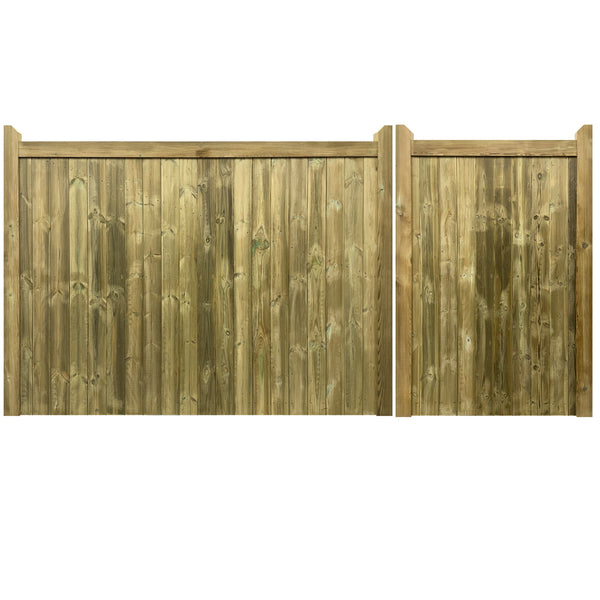 Highampton Mortise & Tenon 3/4 Split T&G Entrance Gate (Pair)
