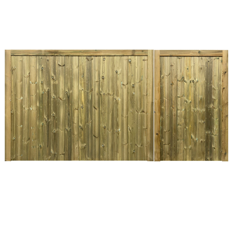 Croyde Mortise & Tenon 3/4 Split T&G Entrance Gate (Pair)