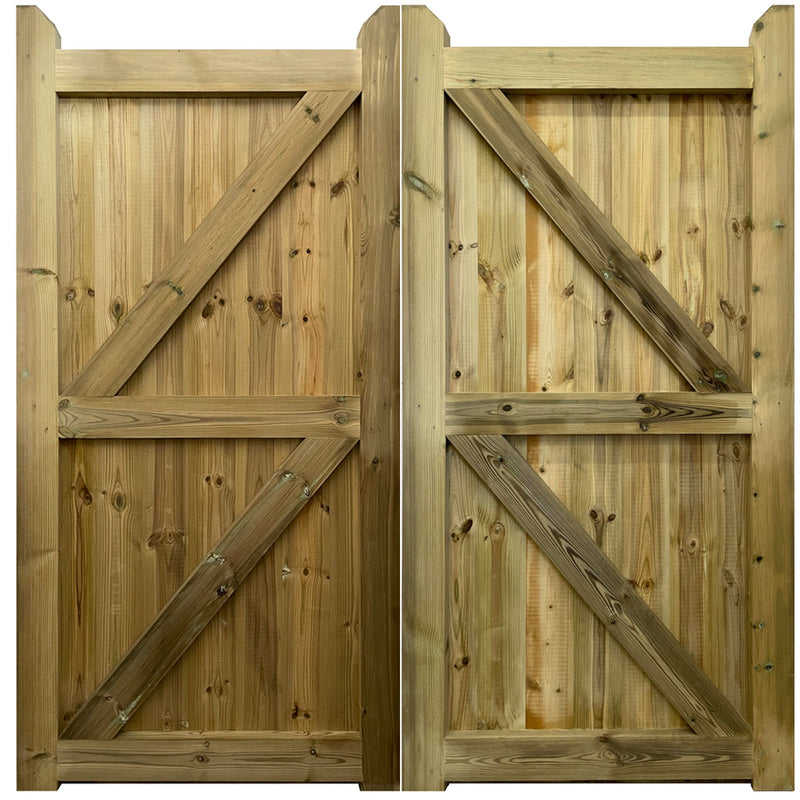 Highampton Mortise and Tenon T&G Entrance Gate (Pair)