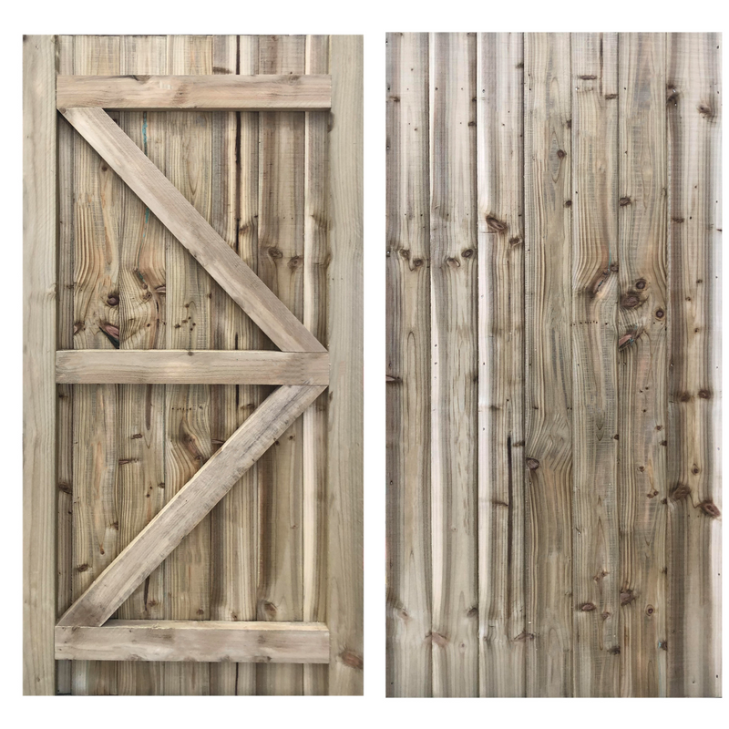 Portreath Framed Featheredge Gate (1.5m High)