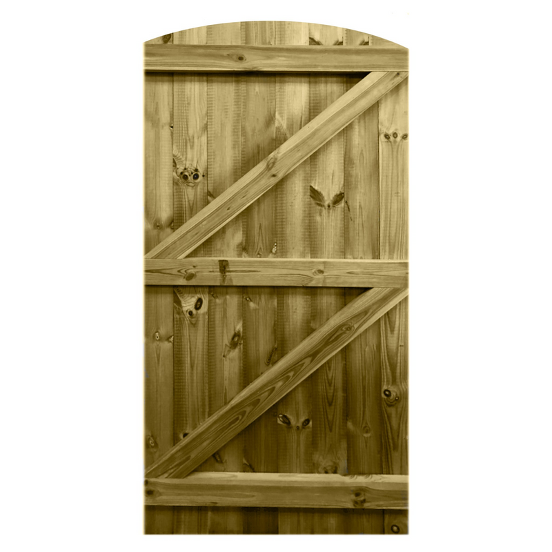 Instow Curved Tongue & Groove Side gate (1.5m High)