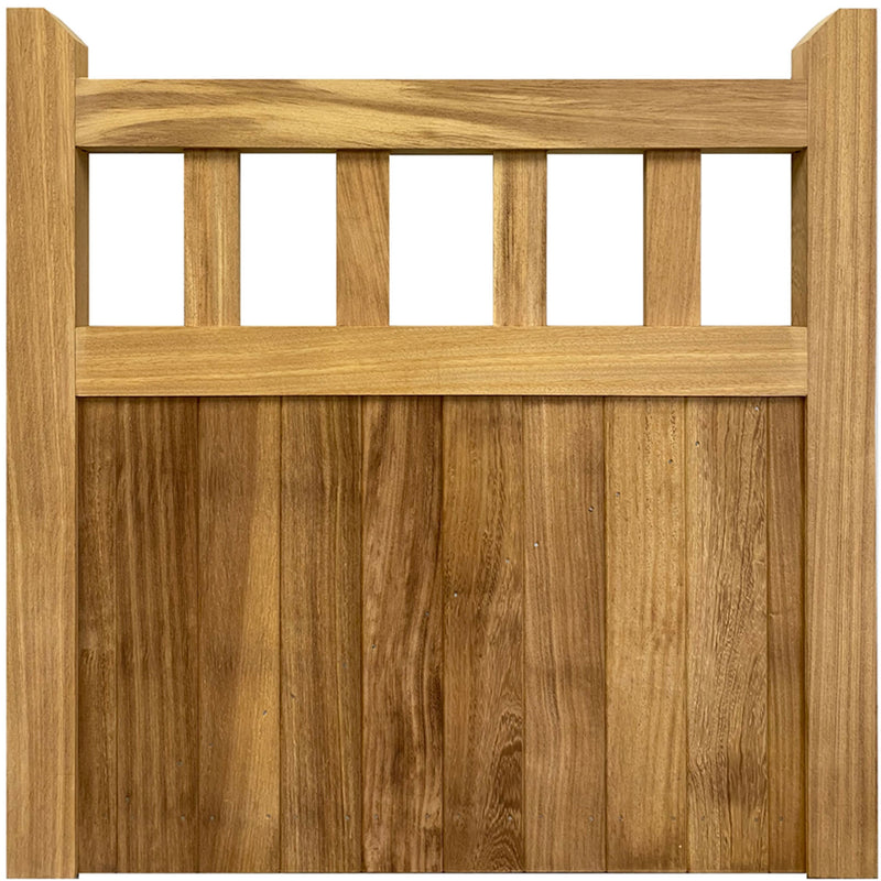 Iroko Cottage style mortise and tenon single entrance gate