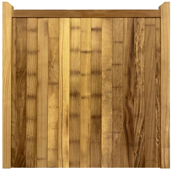 Iroko timber Highampton style mortise and tenon single entrance gate