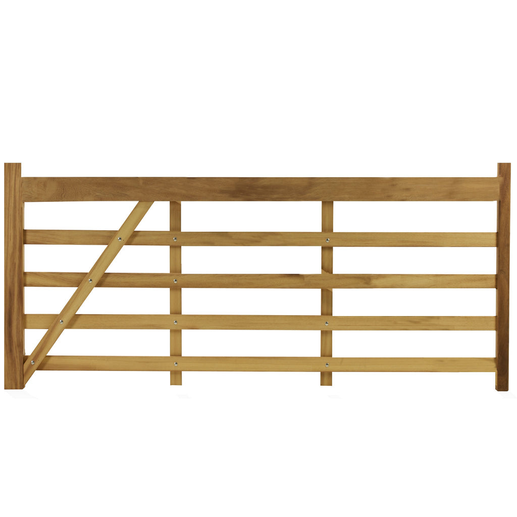 Iroko Windsor Style Planed Hardwood Entrance Gate