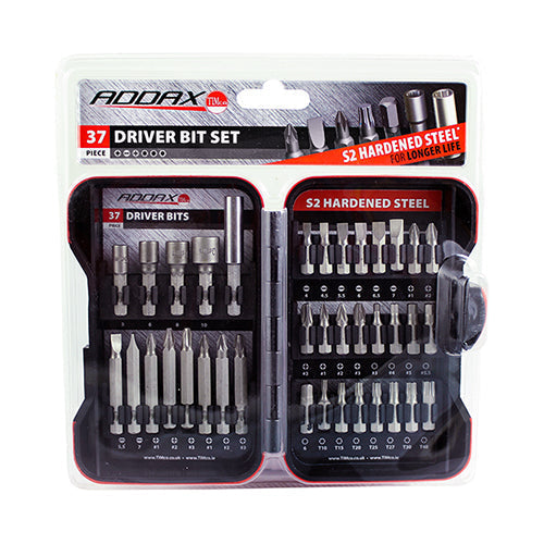 37 Piece Hardened Steel Driver Bit Set