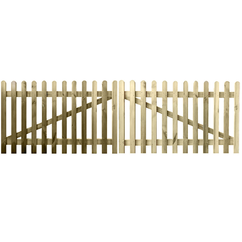 Handmade Pressure Treated timber Picket Driveway Gates