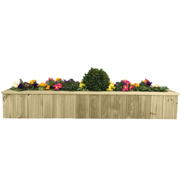 Premium Vertical timber Decking Planter with plants