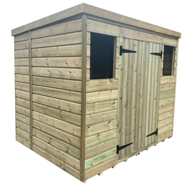 Premium Pent Shed With Pressure Treated Shiplap Cladding timber