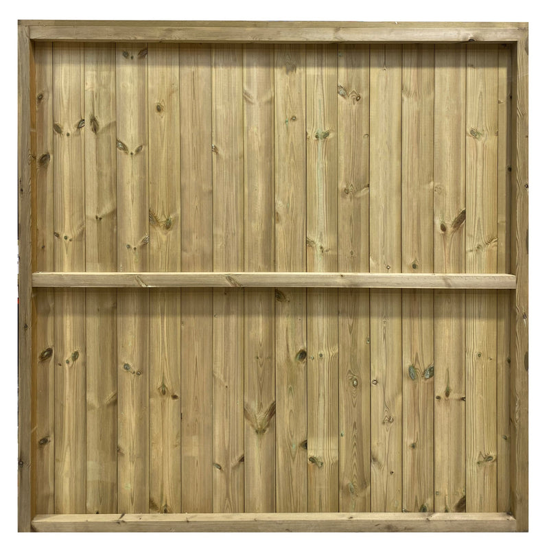 back of a premium timber tongue and groove fence panel