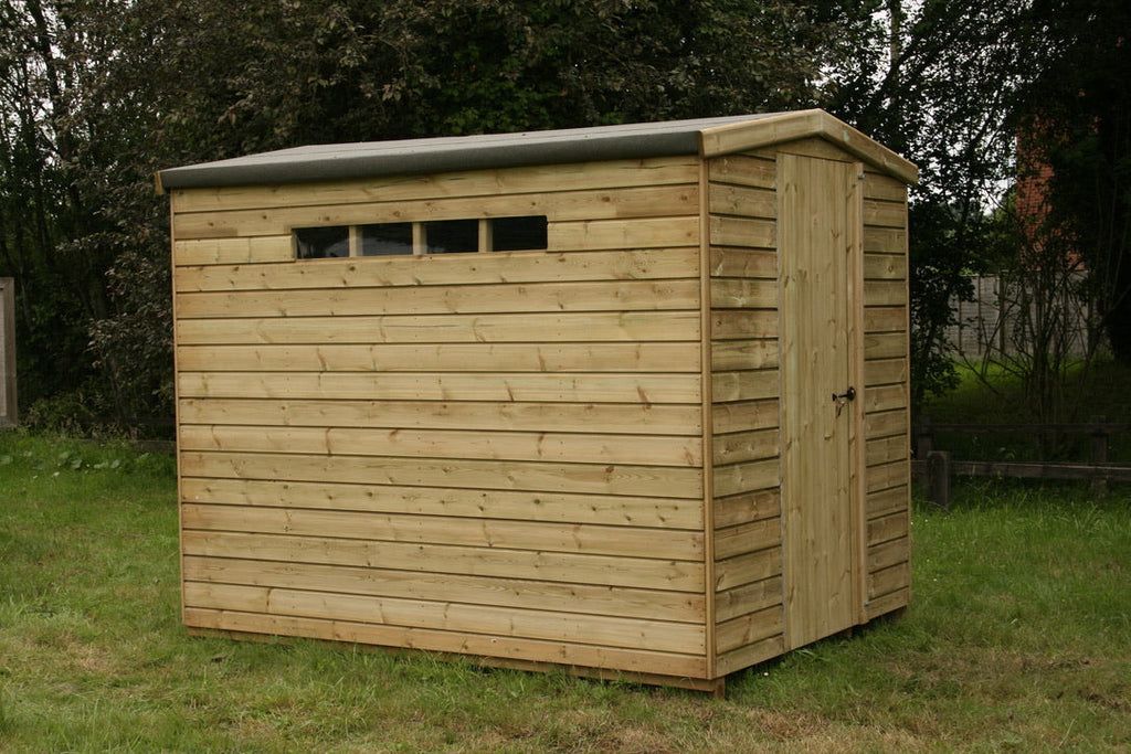 Handmade Garden secure Shed with Timber cladding and lock and key