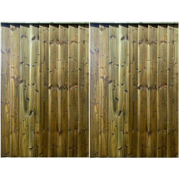Pair Of Featheredge Shebbear Style wooden Entrance Gates
