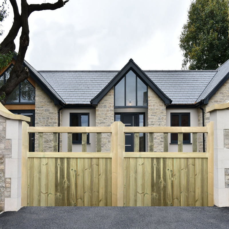Cottage Mortise and Tenon T&G Entrance Gate (Pair)