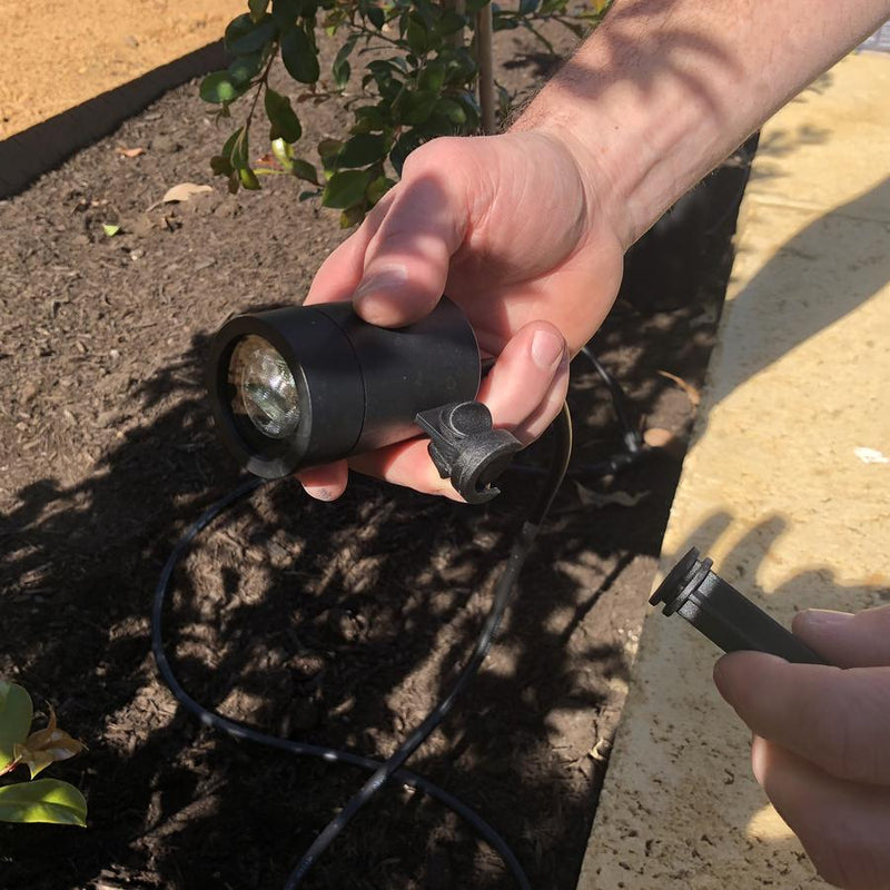 Ellumiere Black Outdoor Spotlight