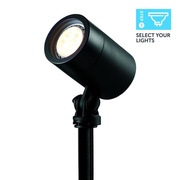 Ellumiere Small Black Outdoor Spotlight
